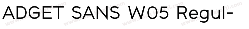ADGET SANS W05 Regul字体转换